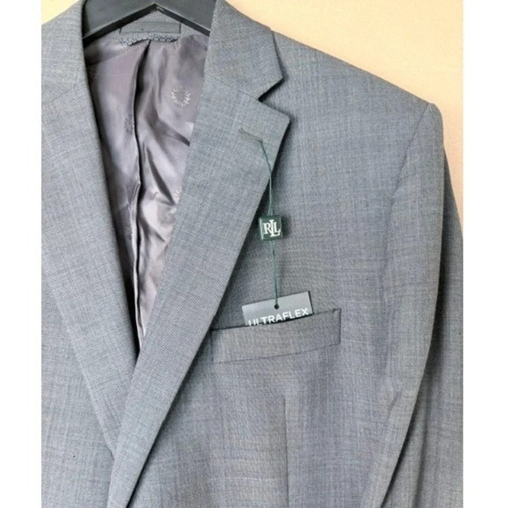 Lauren Ralph Lauren Latimore UltraFlex Blazer 44R Gray NWT Men's Sport Coat